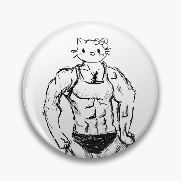 Item preview, Hello Kitty with muscles designed and sold by CanvasCloud.