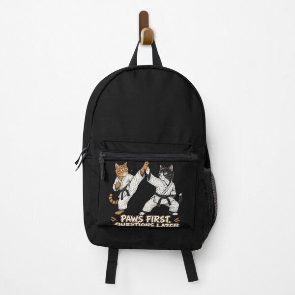 Item preview, Paws First, Questions Later – Funny Karate Cats designed and sold by NinaCreator.
