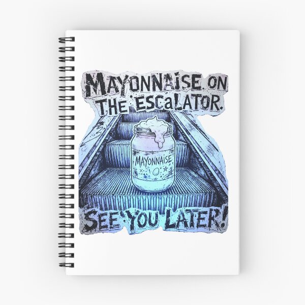 Item preview, Mayonnaise On The Escalator See You Later Funny Surreal Punk Meme designed and sold by Neurospicy Trolls.