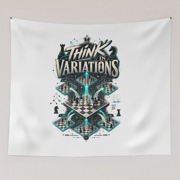 Item preview, Think In Variations Advanced Chess Strategy designed and sold by KnightVibe.