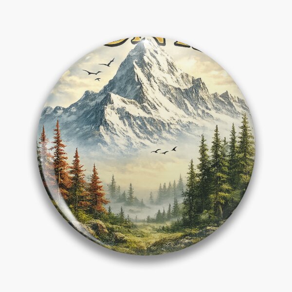 Item preview, The Mountain God's Creation | Majestic Snow Mountain Nature Landscape designed and sold by Design Sounds Studio.