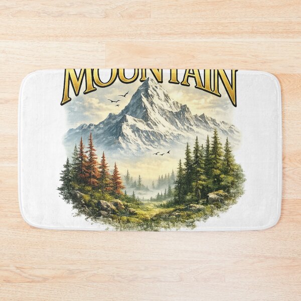 Item preview, The Mountain God's Creation | Majestic Snow Mountain Nature Landscape designed and sold by Public Nature View Places.