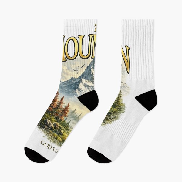 Item preview, The Mountain God's Creation | Majestic Snow Mountain Nature Landscape designed and sold by Design Sounds Studio.