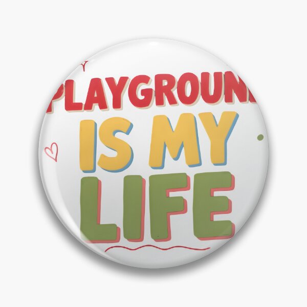 Item preview, Playground Is My Life | Colorful Nostalgic Playful Design designed and sold by Milosstudio.