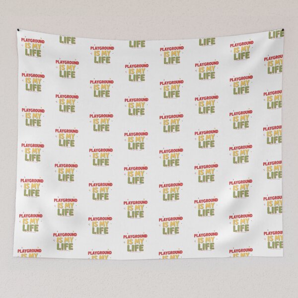Item preview, Playground Is My Life | Colorful Nostalgic Playful Design designed and sold by Milosstudio.
