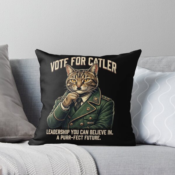 Item preview, Funny Political Cat Campaign Vote Catler Parody Art designed and sold by OneShirt99.