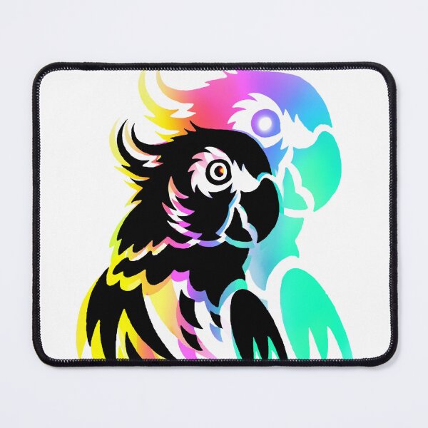 Item preview, Rainbow Neon Parrot Burst designed and sold by ExploreAura Studio.