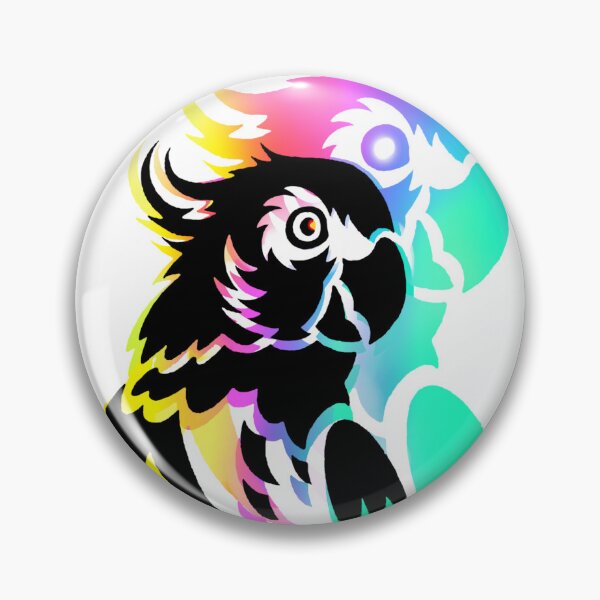 Item preview, Rainbow Neon Parrot Burst designed and sold by ExploreAura Studio.