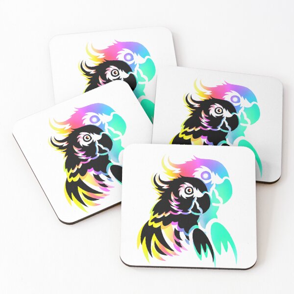 Item preview, Rainbow Neon Parrot Burst designed and sold by ExploreAura Studio.