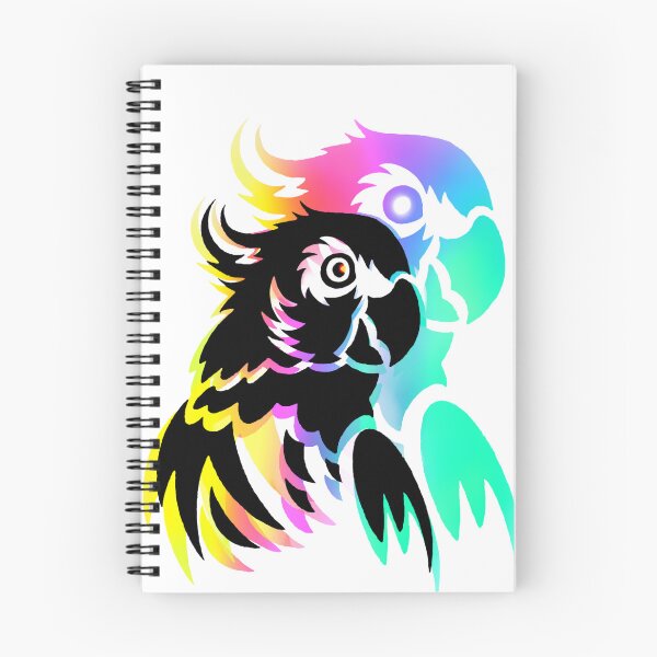 Item preview, Rainbow Neon Parrot Burst designed and sold by ExploreAura Studio.