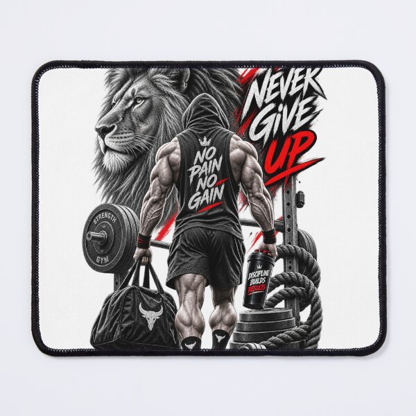 Item preview, Never Give Up Gym designed and sold by Print Print On.