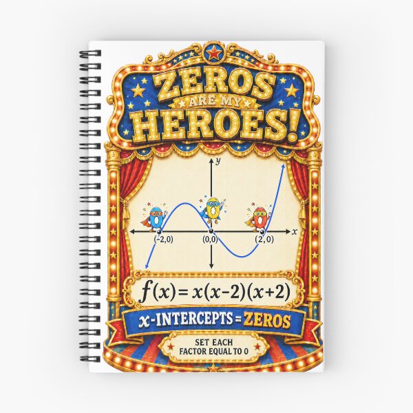 Item preview, Zeros are my Heroes Quadratic Function designed and sold by ForestaMath.