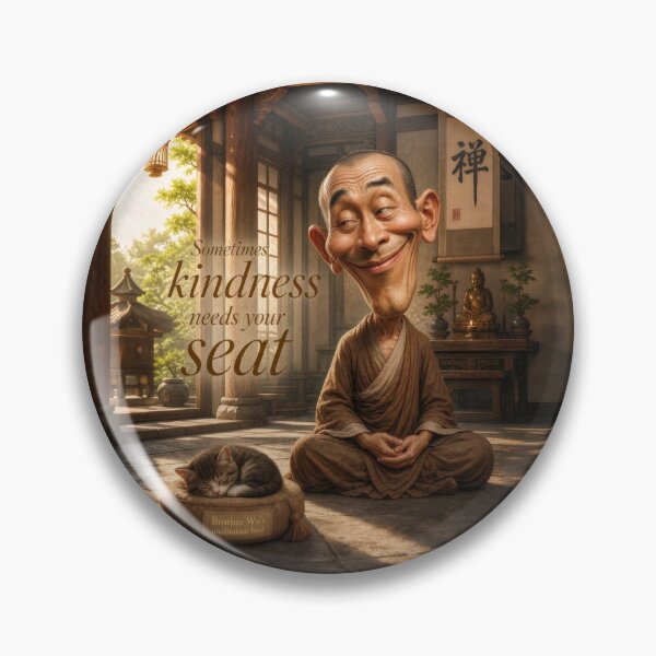 Item preview, Cat Lover Gift Brother Wu Shares His Seat designed and sold by The Brother Wu Collection.