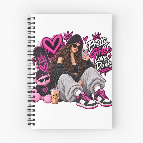 Item preview, Pretty Girls Love Dunks Pink Streetwear Girl designed and sold by TinyWeird.