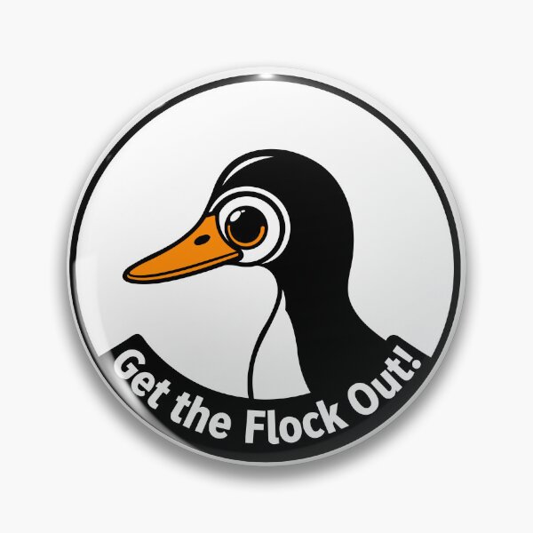 Item preview, Get the Flock Out Shirt | Privacy Activist T-Shirt | Anti Surveillance Camera Design | Civil Liberties Gift Tee designed and sold by GetTheFlockOutShop.