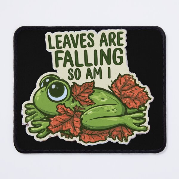 Item preview, Leaves Are Falling So Am I - Funny Autumn Frog designed and sold by AceEye.