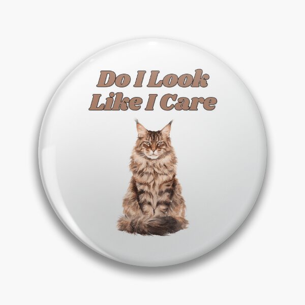 Item preview, Sassy Maine Coon Question Watercolor Cat Design designed and sold by NatureUnleashed.