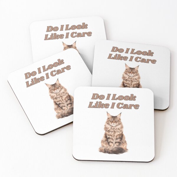 Item preview, Sassy Maine Coon Question Watercolor Cat Design designed and sold by NatureUnleashed.