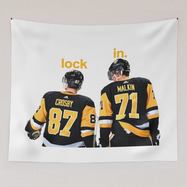 Item preview, SidGeno Lock In cutout | Sidney Crosby and Evgeni Malkin Pittsburgh Penguins designed and sold by Ferne Reacts.