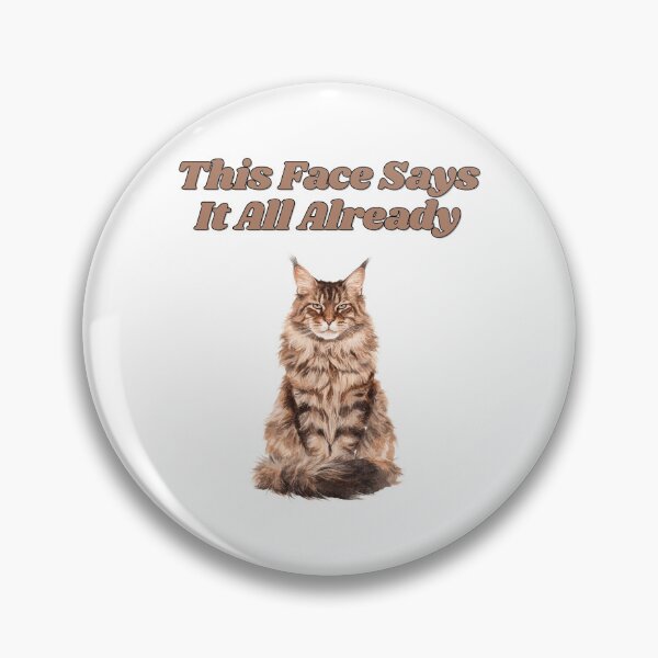 Item preview, Expressive Maine Coon Face Watercolor Cat Design designed and sold by NatureUnleashed.