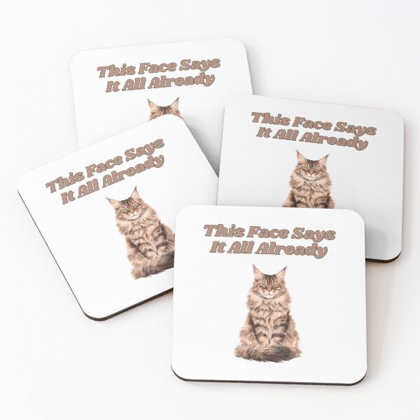Item preview, Expressive Maine Coon Face Watercolor Cat Design designed and sold by NatureUnleashed.