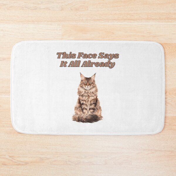 Item preview, Expressive Maine Coon Face Watercolor Cat Design designed and sold by NatureUnleashed.