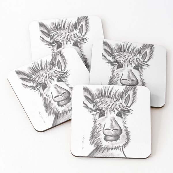 Item preview, Llama, Charcoal designed and sold by Anke‘s Bazaar.
