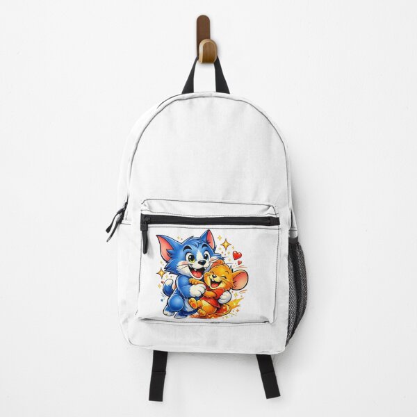 Item preview, Playful Blue Cat & Orange Mouse – Cute Cartoon Friendship designed and sold by Public Nature View Places.