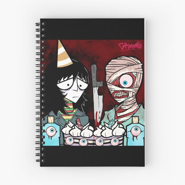 Item preview, Dark Humor Party Scene with Mummy and Skeptical Friend designed and sold by Catsi-Nook-Art.