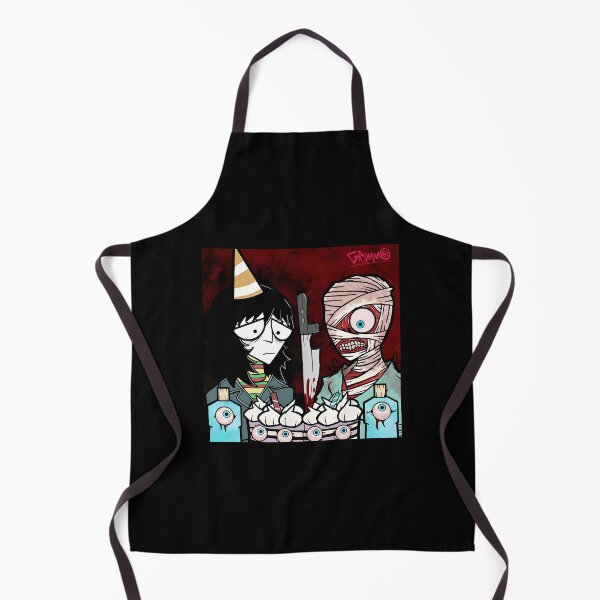Item preview, Dark Humor Party Scene with Mummy and Skeptical Friend designed and sold by Catsi-Nook-Art.
