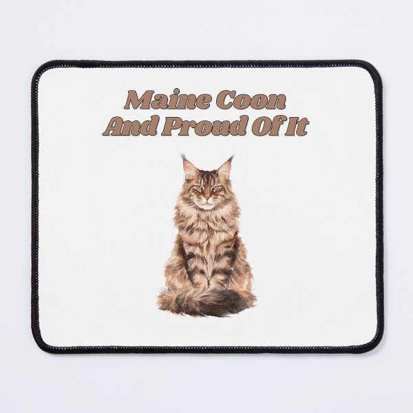 Item preview, Proud Maine Coon Breed Watercolor Cat Design designed and sold by NatureUnleashed.