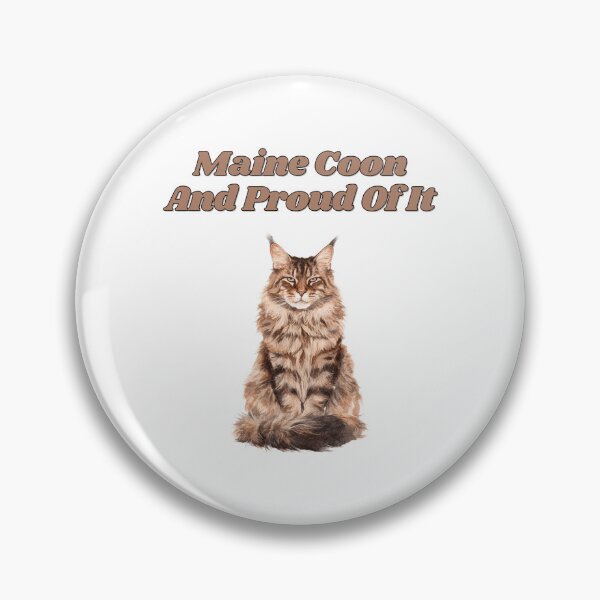 Item preview, Proud Maine Coon Breed Watercolor Cat Design designed and sold by NatureUnleashed.