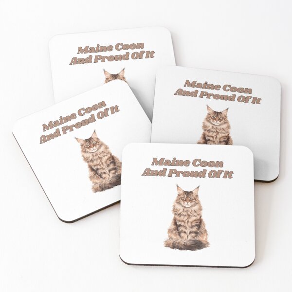 Item preview, Proud Maine Coon Breed Watercolor Cat Design designed and sold by NatureUnleashed.