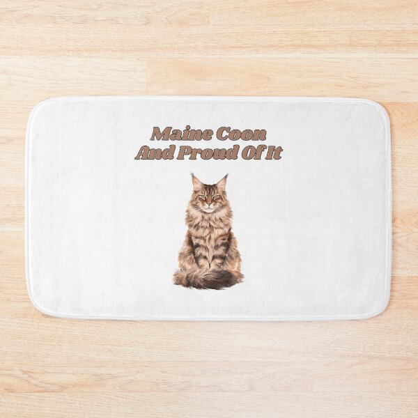 Item preview, Proud Maine Coon Breed Watercolor Cat Design designed and sold by NatureUnleashed.