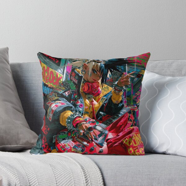 Item preview, Rocker Girl - Cyberpunk Sci Fi Anime art designed and sold by Delerat7.