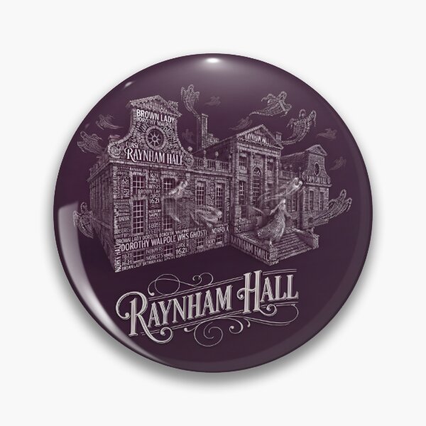 Item preview, Raynham Hall Norfolk UK Brown Lady Ghost Typography Art designed and sold by naughty-raccoon.