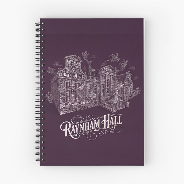 Item preview, Raynham Hall Norfolk UK Brown Lady Ghost Typography Art designed and sold by naughty-raccoon.