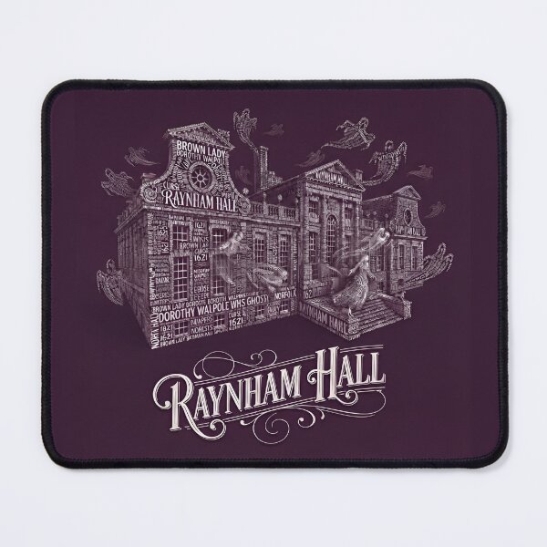Item preview, Raynham Hall Norfolk UK Brown Lady Ghost Typography Art designed and sold by naughty-raccoon.