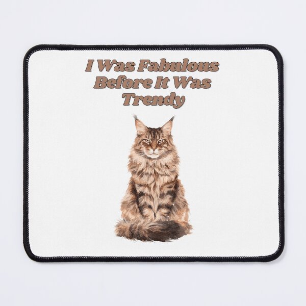 Item preview, Fabulous Maine Coon Trendsetter Watercolor Design designed and sold by NatureUnleashed.
