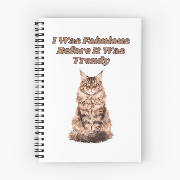 Item preview, Fabulous Maine Coon Trendsetter Watercolor Design designed and sold by NatureUnleashed.