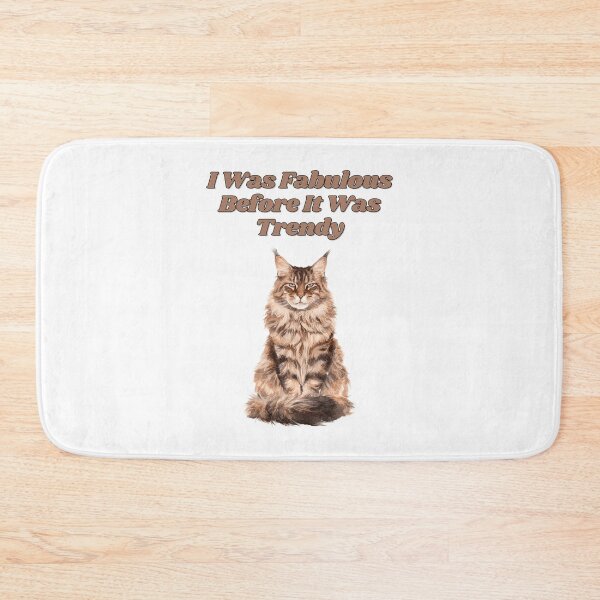 Item preview, Fabulous Maine Coon Trendsetter Watercolor Design designed and sold by NatureUnleashed.