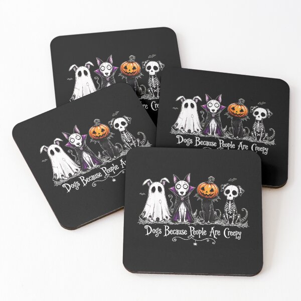 Item preview, Dogs Because People Are Creepy – Funny Halloween Dog Costume Design designed and sold by Rahamkshop.