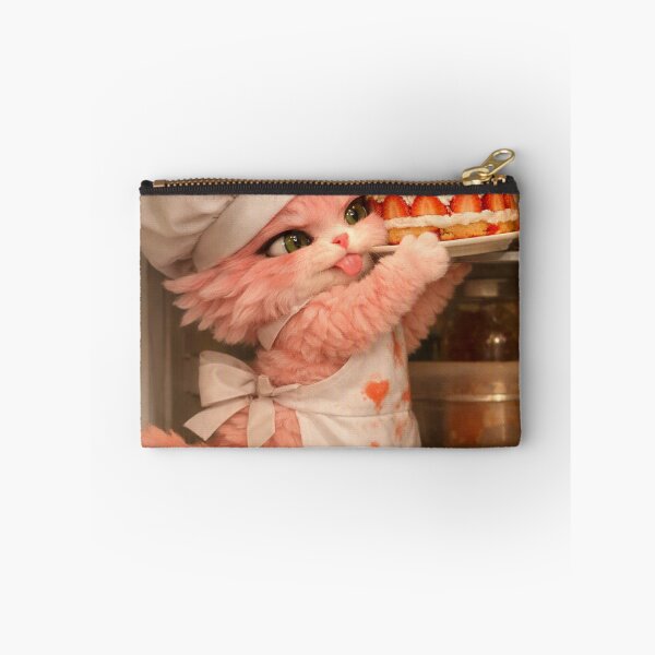 Item preview, Mimi Mew Cute Pink Cat Reaching for Cake – Funny Kawaii Kitten Baking designed and sold by Lalala cute.