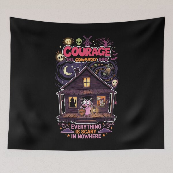 Item preview, Courage The Cowardly Dog Everything Is Scary In Nowhere designed and sold by RatherCreative.