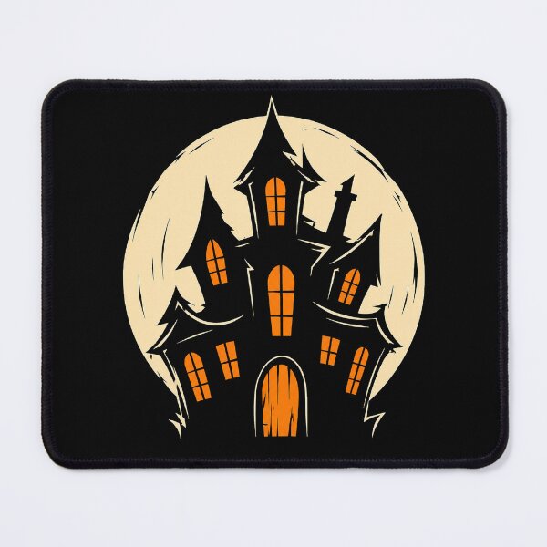 Item preview, Haunted House Silhouette – Full Moon Halloween Art designed and sold by Stinky Lincy's Apparel Company.