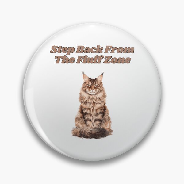 Item preview, Fluff Zone Warning Maine Coon Watercolor Design designed and sold by NatureUnleashed.
