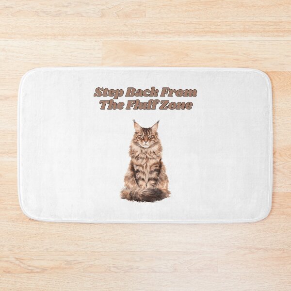 Item preview, Fluff Zone Warning Maine Coon Watercolor Design designed and sold by NatureUnleashed.