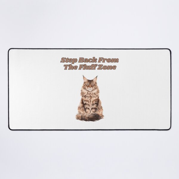 Item preview, Fluff Zone Warning Maine Coon Watercolor Design designed and sold by NatureUnleashed.