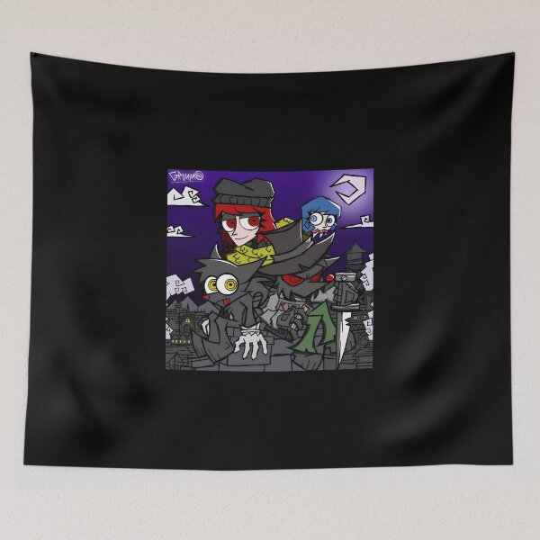 Item preview, Spooky Cartoon Characters Adventure designed and sold by Catsi-Nook-Art.