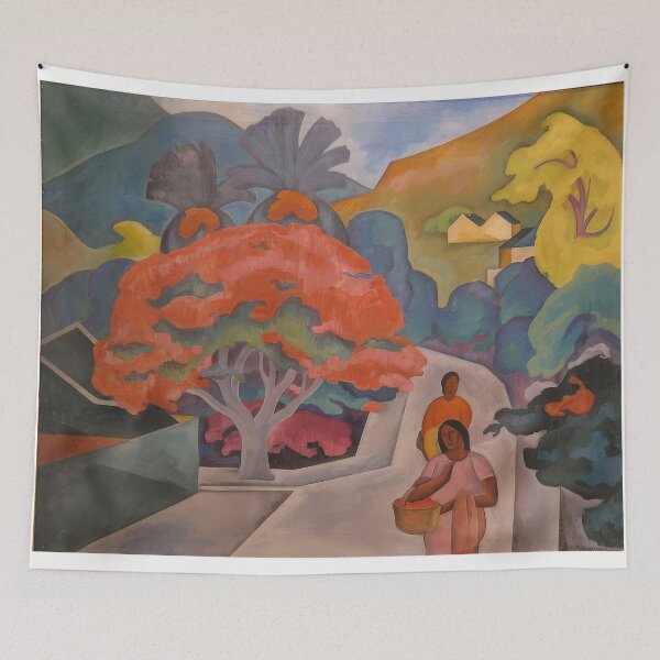 Item preview, Arman Manookian - Coral Tree by Black Point, Honolulu, O'ahu - Naïve Art (Primitivism) By Arman Manookian -  Poster designed and sold by LILLIANSTRANGEy.